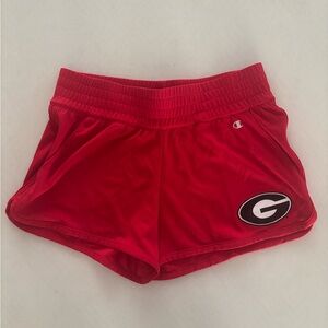 Champion Women's Red University of Georgia Running Shorts